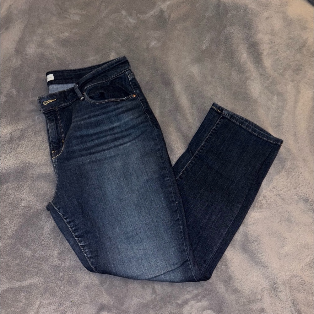 Signature by Levi Strauss Dark Blue Straight Leg Jeans